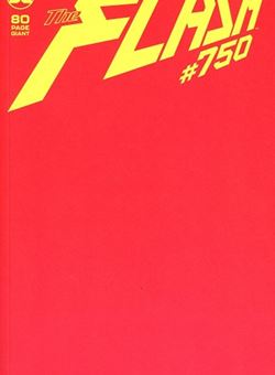Flash #750 Variant Blank Cover (March 2020) Red Cover