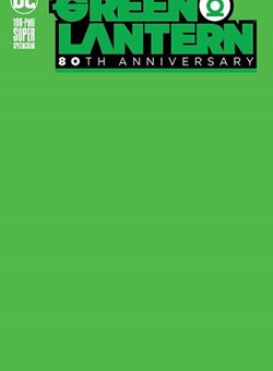 Green Lantern 80Th Anniversary 100 Page Super Spectacular Blank Variant Cover (June 2020)