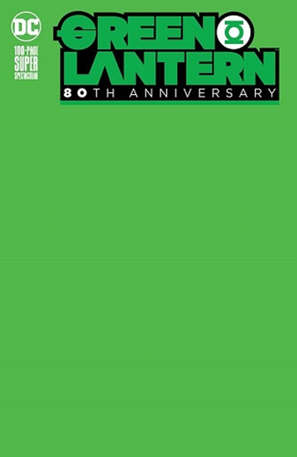 Green Lantern 80Th Anniversary 100 Page Super Spectacular Blank Variant Cover (June 2020)