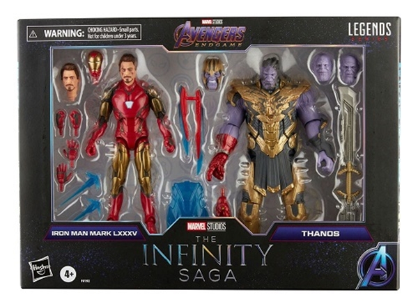 Iron Man & Thanos (Endgame) 15 cm The Infinity Saga Marvel Legends Series Pack de 2 2021