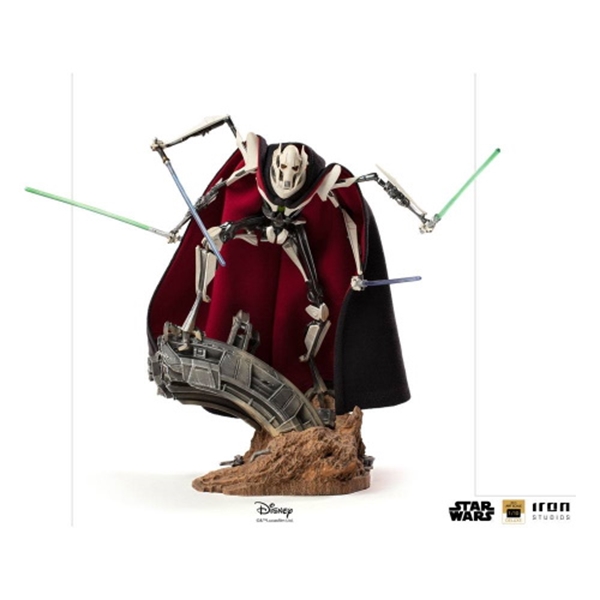 Star Wars Estatua 1/10 Deluxe BDS Art Scale General Grievous 33 cm Iron Studios