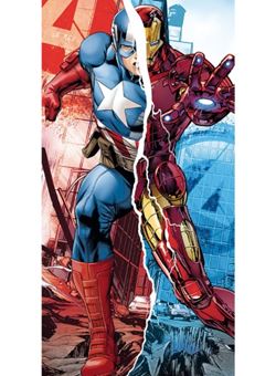 Toalla Los Vengadores Marvel Capitan America Iron Man
