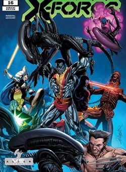 X-Force #16 Marvel Vs Alien Variant Cover Salvador Larroca (January 2021)